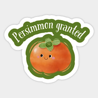 Persimmon granted Sticker